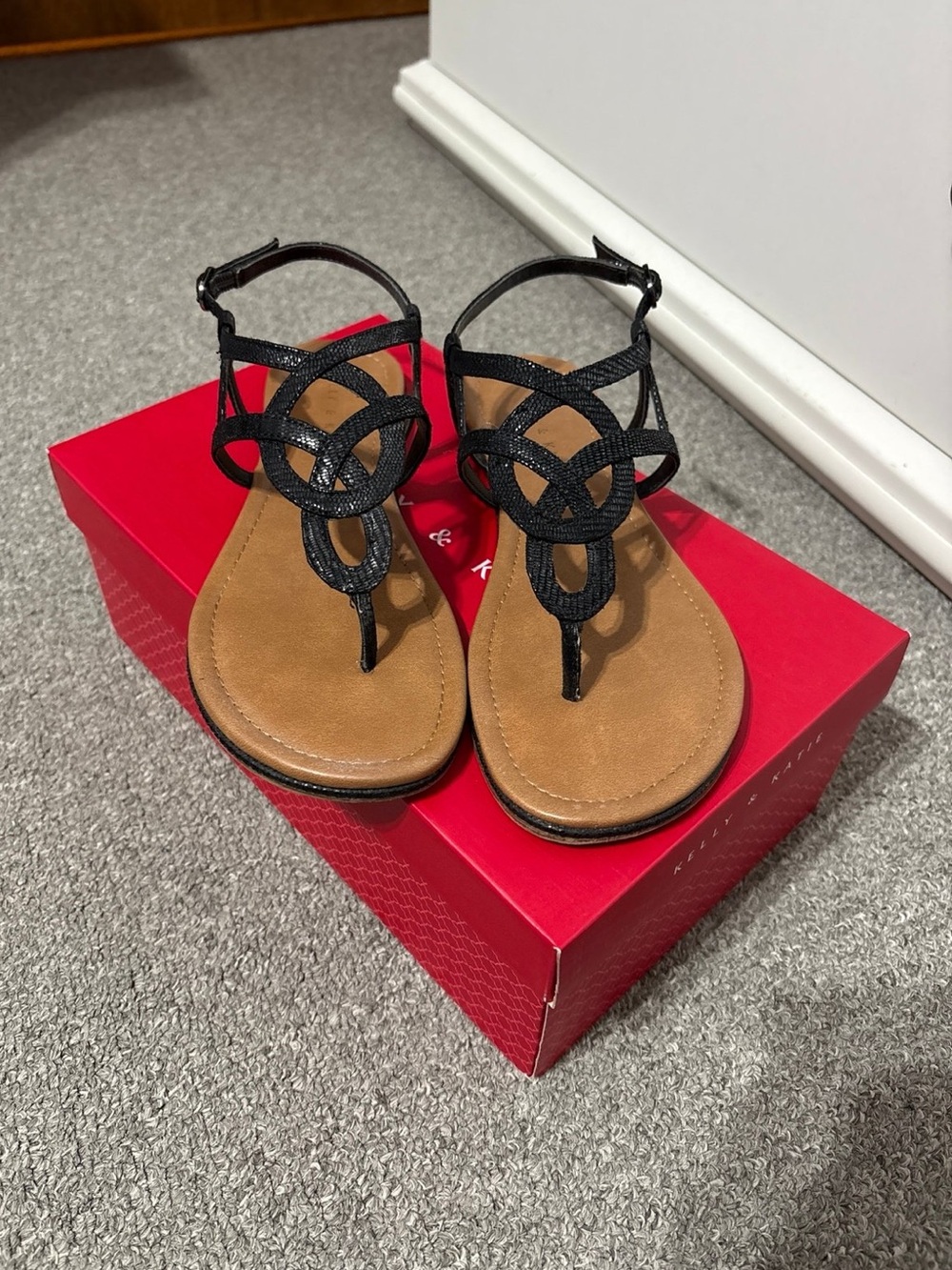 Kelly & Katie Black Sandals